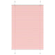 Vidaxl plissé rolgordijn 95x150 cm stofbreedte 94,4 cm polyester roze