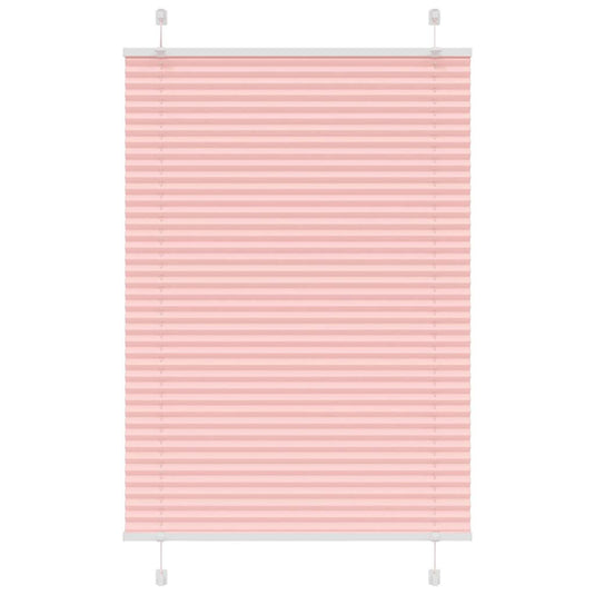 Vidaxl plissé rolgordijn 100x150 cm stofbreedte 99,4cm polyester roze