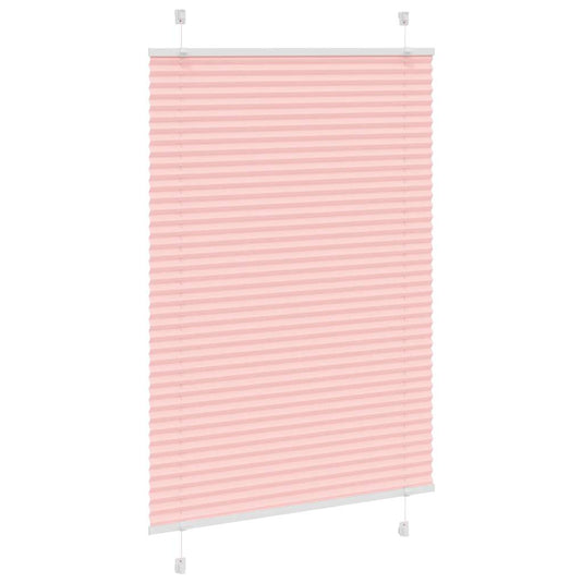 Vidaxl plissé rolgordijn 100x150 cm stofbreedte 99,4cm polyester roze