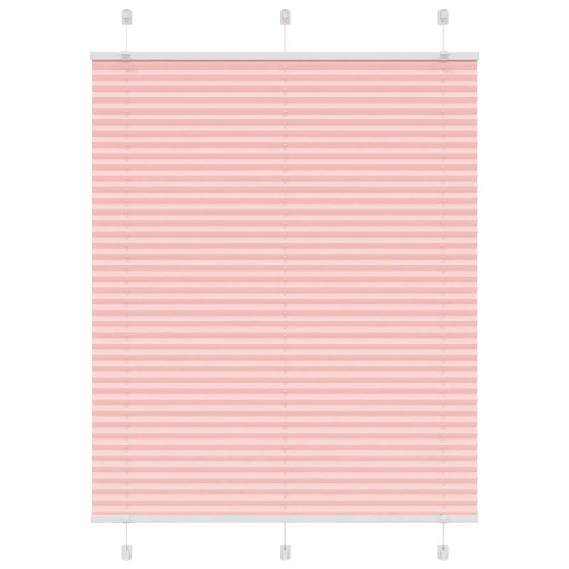 Chargez l'image dans la visionneuse de la galerie, Vidaxl plissé rolgordijn 105x150cm stofbreedte 104,4cm polyester roze
