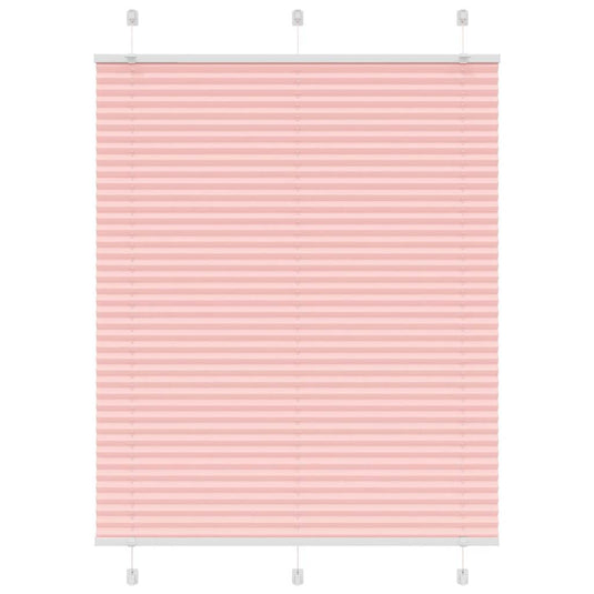 Vidaxl plissé rolgordijn 105x150cm stofbreedte 104,4cm polyester roze