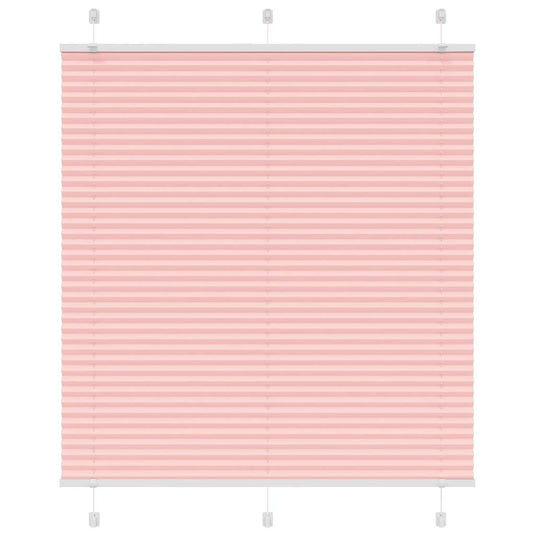 Vidaxl plissé rolgordijn 120x150cm stofbreedte 119,4cm polyester roze