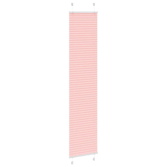 Vidaxl plissé rolgordijn 40x200 cm stofbreedte 39,4 cm polyester roze