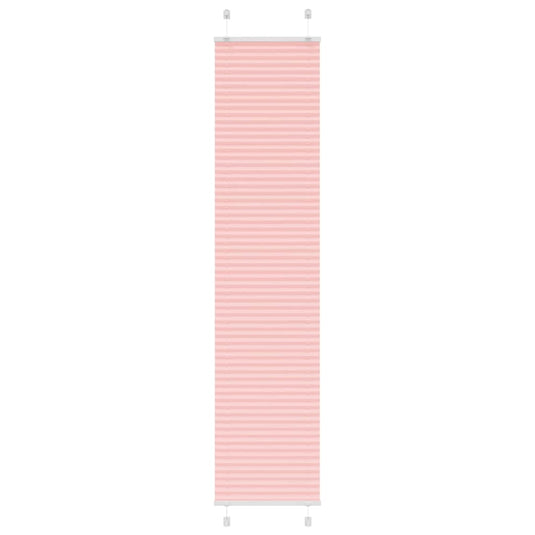 Vidaxl plissé rolgordijn 45x200 cm stofbreedte 44,4 cm polyester roze