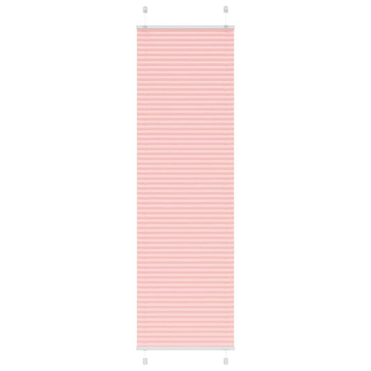Vidaxl plissé rolgordijn 65x200 cm stofbreedte 64,4 cm polyester roze