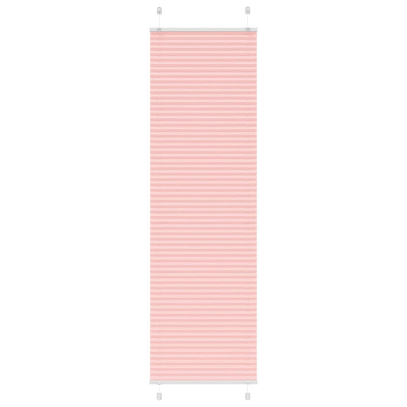 Afbeelding laden in galerijviewer, Vidaxl plissé rolgordijn 65x200 cm stofbreedte 64,4 cm polyester roze
