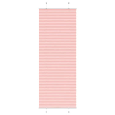 Vidaxl plissé rolgordijn 75x200 cm stofbreedte 74,4 cm polyester roze