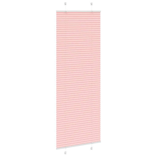 Vidaxl plissé rolgordijn 75x200 cm stofbreedte 74,4 cm polyester roze
