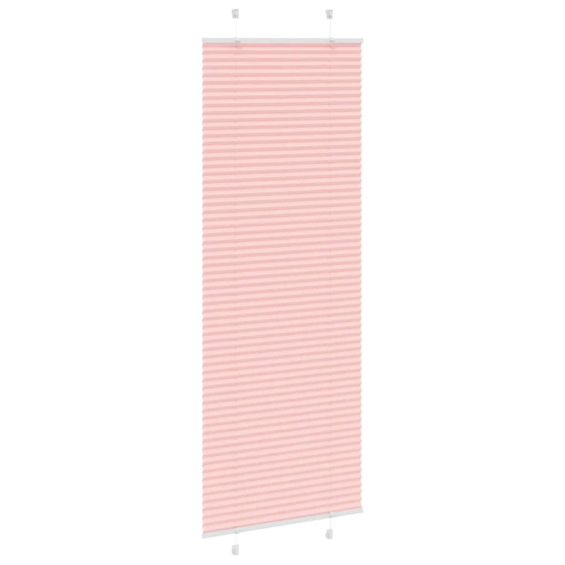 Afbeelding laden in galerijviewer, Vidaxl plissé rolgordijn 80x200 cm stofbreedte 79,4 cm polyester roze
