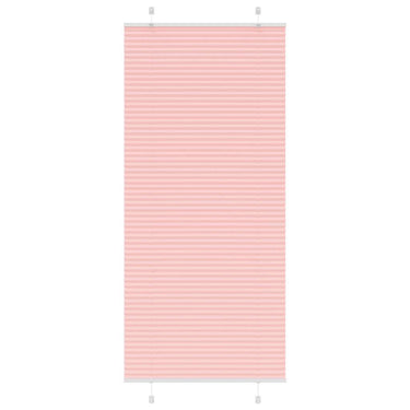 Vidaxl plissé rolgordijn 90x200 cm stofbreedte 89,4 cm polyester roze