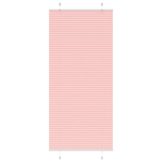 Vidaxl plissé rolgordijn 95x200 cm stofbreedte 94,4 cm polyester roze