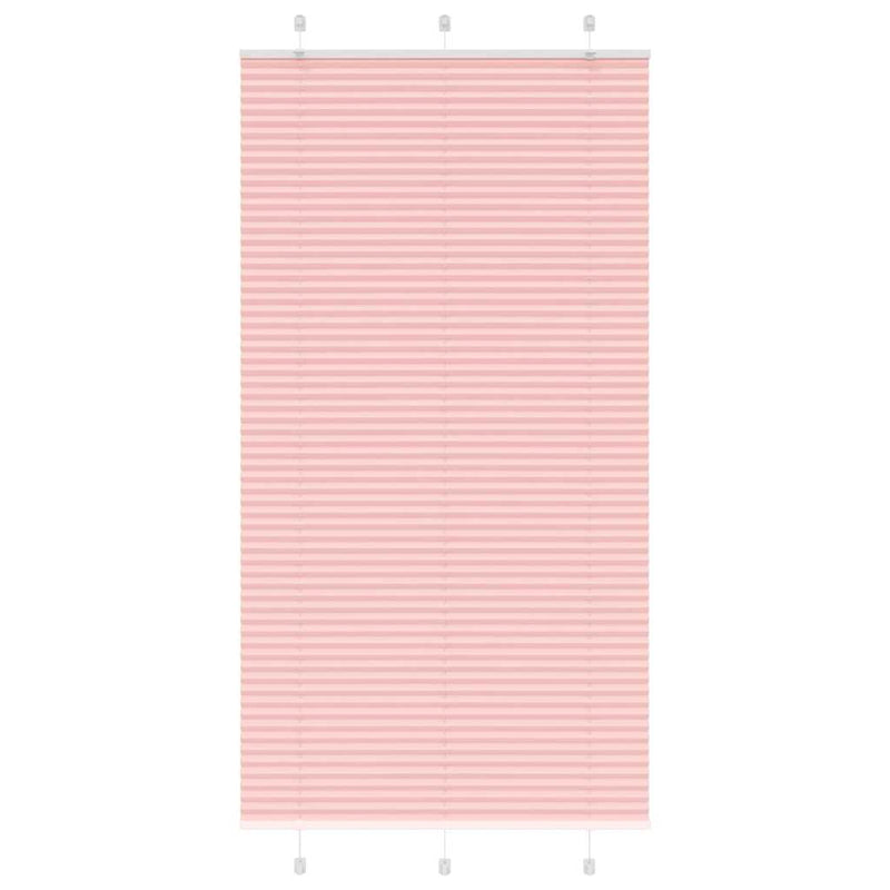 Afbeelding laden in galerijviewer, Vidaxl plissé rolgordijn 110x200cm stofbreedte 109,4cm polyester roze
