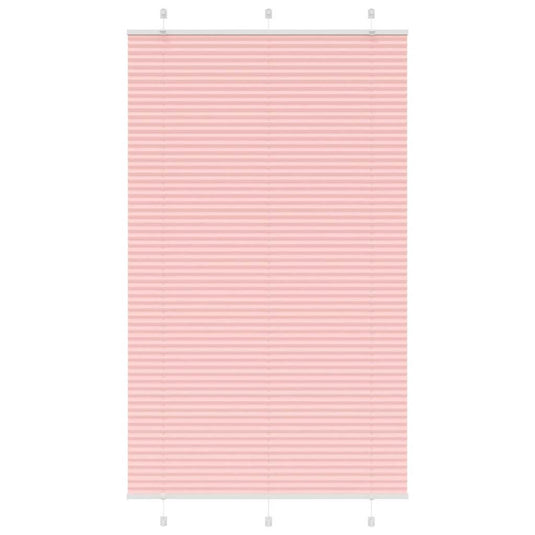 Vidaxl plissé rolgordijn 115x200cm stofbreedte 114,4cm polyester roze