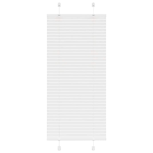 Vidaxl plissé rolgordijn 55x100 cm stofbreedte 54,4 cm polyester wit