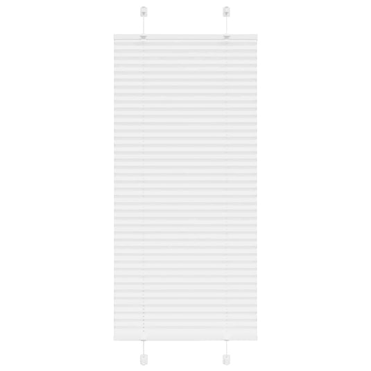 Vidaxl plissé rolgordijn 60x100 cm stofbreedte 59,4 cm polyester wit