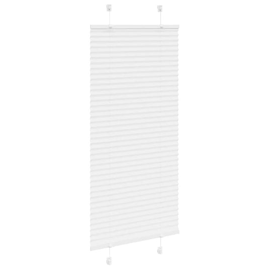 Vidaxl plissé rolgordijn 60x100 cm stofbreedte 59,4 cm polyester wit