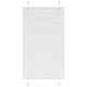 Vidaxl plissé rolgordijn 70x100 cm stofbreedte 69,4 cm polyester wit