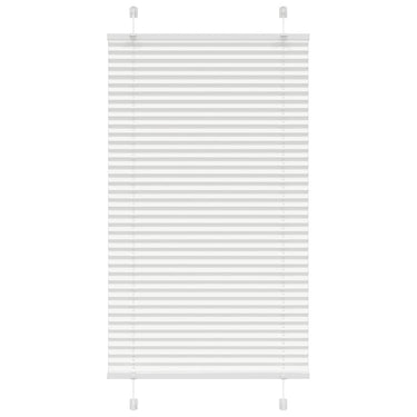 Vidaxl plissé rolgordijn 70x100 cm stofbreedte 69,4 cm polyester wit