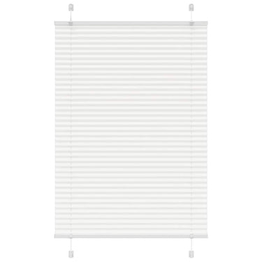 Vidaxl plissé rolgordijn 85x100 cm stofbreedte 84,4 cm polyester wit