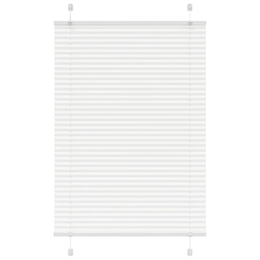 Vidaxl plissé rolgordijn 95x100 cm stofbreedte 94,4 cm polyester wit