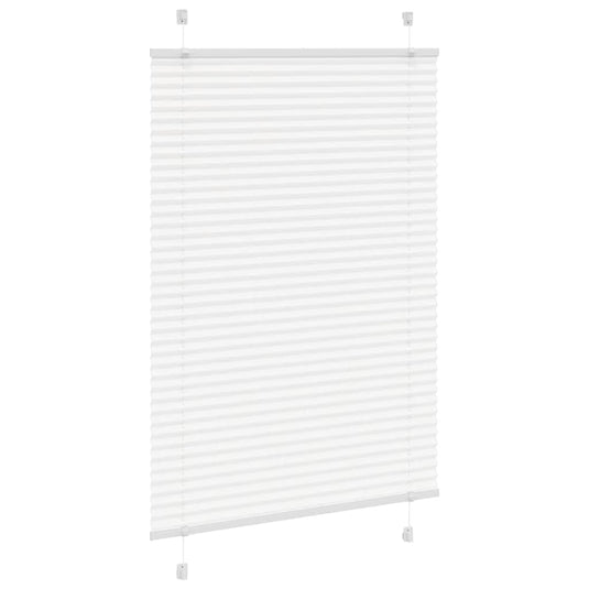 Vidaxl plissé rolgordijn 95x100 cm stofbreedte 94,4 cm polyester wit