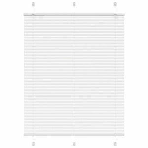 Vidaxl plissé rolgordijn 105x100cm stofbreedte 104,4cm polyester wit