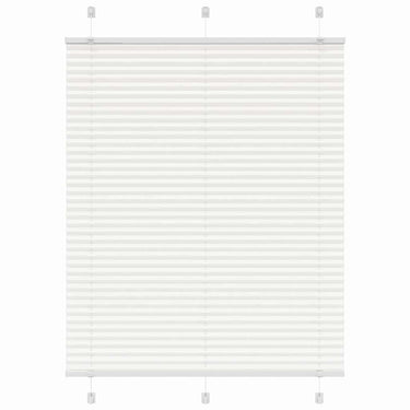 Vidaxl plissé rolgordijn 110x100cm stofbreedte 109,4cm polyester wit