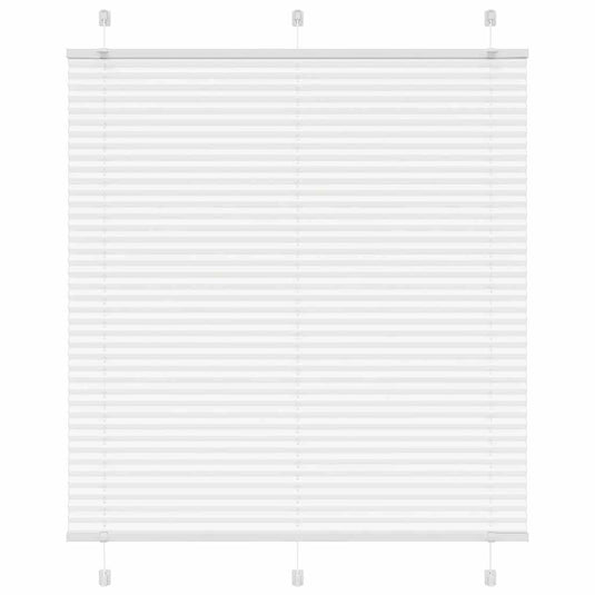 Vidaxl plissé rolgordijn 115x100cm stofbreedte 114,4cm polyester wit