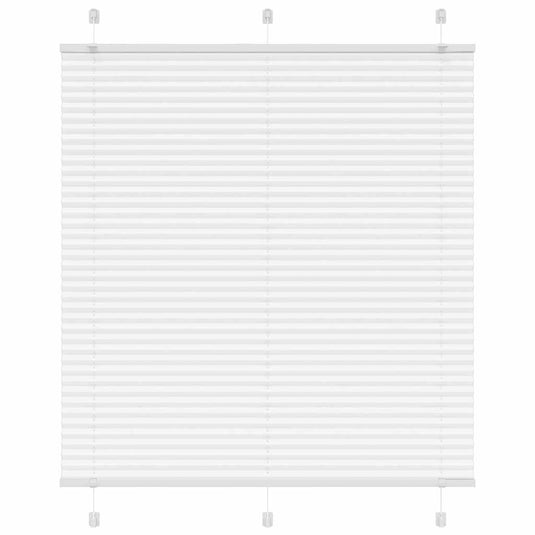 Vidaxl plissé rolgordijn 120x100cm stofbreedte 119,4cm polyester wit