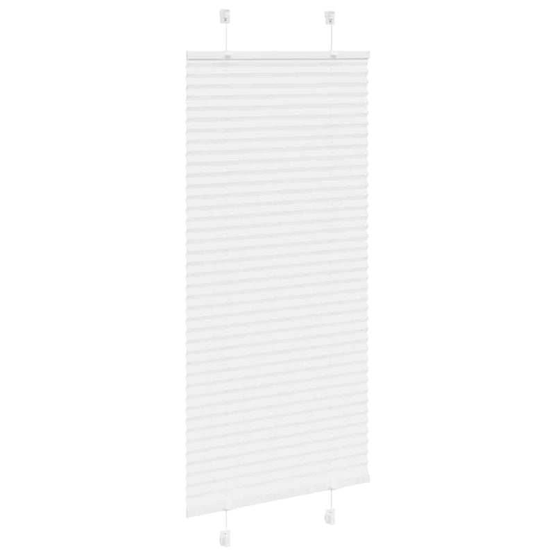 Afbeelding laden in galerijviewer, Vidaxl plissé rolgordijn 60x150 cm stofbreedte 59,4 cm polyester wit
