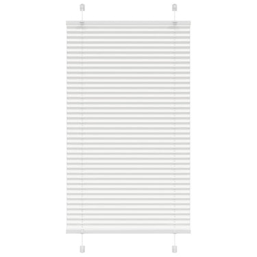 Vidaxl plissé rolgordijn 75x150 cm stofbreedte 74,4 cm polyester wit