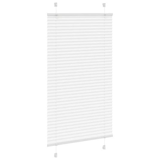 Vidaxl plissé rolgordijn 75x150 cm stofbreedte 74,4 cm polyester wit