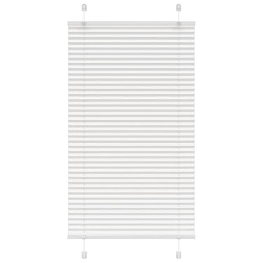 Vidaxl plissé rolgordijn 80x150 cm stofbreedte 79,4 cm polyester wit