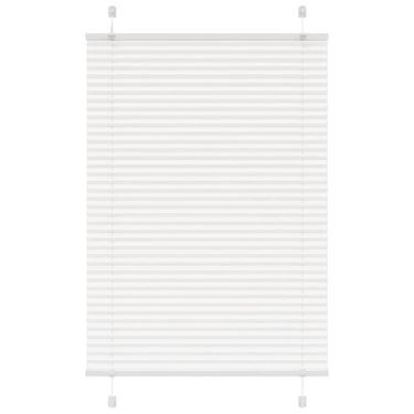 Vidaxl plissé rolgordijn 100x150 cm stofbreedte 99,4cm polyester wit