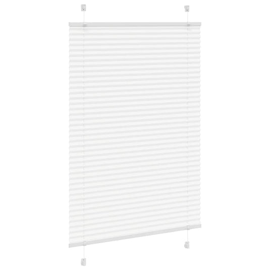 Vidaxl plissé rolgordijn 100x150 cm stofbreedte 99,4cm polyester wit