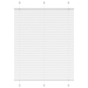 Vidaxl plissé rolgordijn 105x150 cm stofbreedte 104,4cm polyester wit