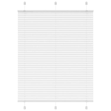Vidaxl plissé rolgordijn 105x150 cm stofbreedte 104,4cm polyester wit