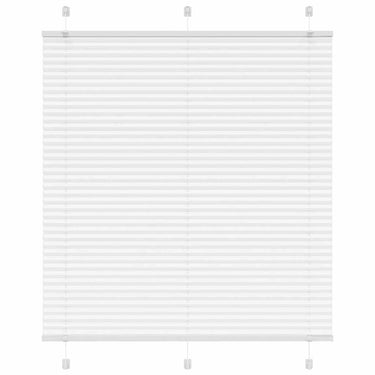 Vidaxl plissé rolgordijn 115x150 cm stofbreedte 114,4cm polyester wit