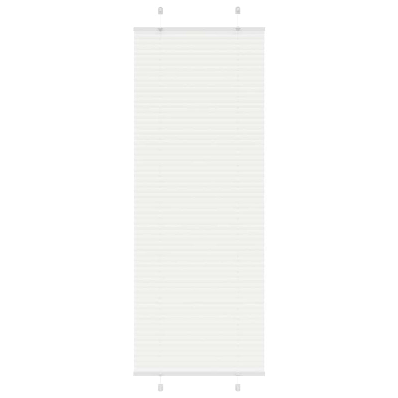 Afbeelding laden in galerijviewer, Vidaxl plissé rolgordijn 80x200 cm stofbreedte 79,4 cm polyester wit
