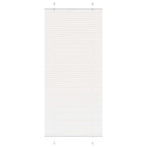 Vidaxl plissé rolgordijn 85x200 cm stofbreedte 84,4 cm polyester wit