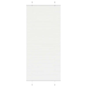 Vidaxl plissé rolgordijn 90x200 cm stofbreedte 89,4 cm polyester wit