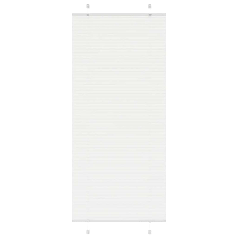 Afbeelding laden in galerijviewer, Vidaxl plissé rolgordijn 90x200 cm stofbreedte 89,4 cm polyester wit
