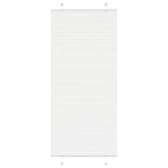 Vidaxl plissé rolgordijn 90x200 cm stofbreedte 89,4 cm polyester wit