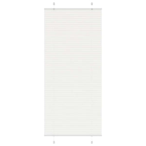 Vidaxl plissé rolgordijn 95x200 cm stofbreedte 94,4 cm polyester wit