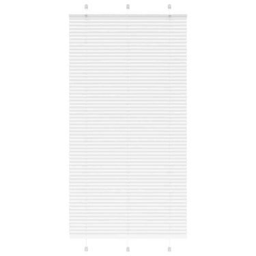 Vidaxl plissé rolgordijn 105x200 cm stofbreedte 104,4cm polyester wit