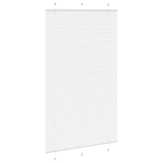 Vidaxl plissé rolgordijn 115x200 cm stofbreedte 114,4cm polyester wit