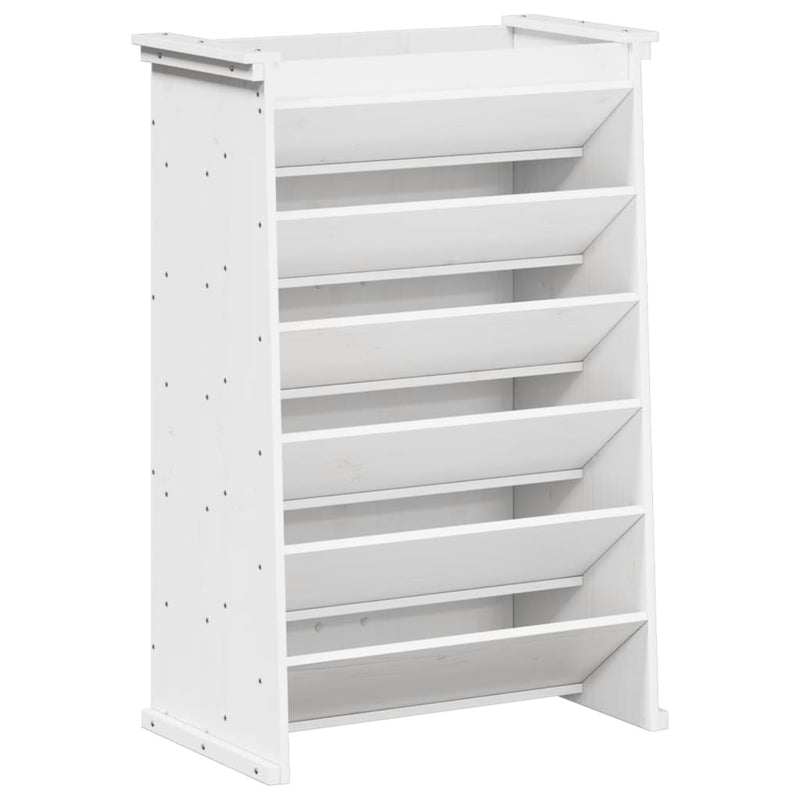 Load image into Gallery viewer, Vidaxl kruidenbak 6-laags 69x40x101,5 cm massief grenenhout wit
