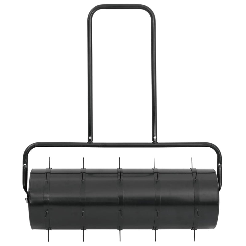 ギャラリービューアに画像をロードする, Vidaxl gazonroller trekbaar met beluchtingsklemmen 63 l ijzer en staal zwart
