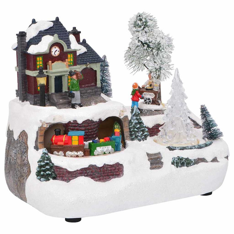 ギャラリービューアに画像をロードする, Vidaxl kerst tafelopstelling multikleur 23.5 x 16 x 18.5 cm kunststof
