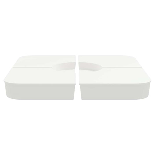 Vidaxl 4-delige set parasolvoeten voor kruisvoet parasol 100 kg pp